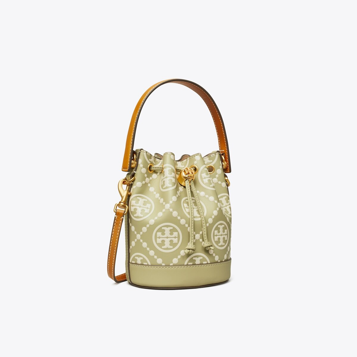T MONOGRAM EMBOSSED MINI BUCKET BAG | Tory Burch (US)