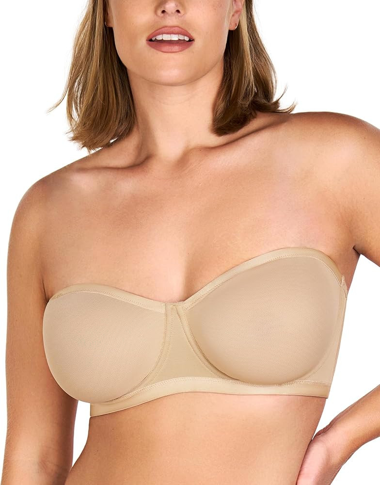 HSIA Strapless Bras for Women, Bella Convertible Minimizer Bra for Large Bust Unlined Underwire B... | Amazon (US)