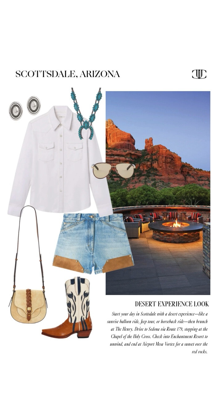 Scottsdale → Sedona 🌵✨

The ultimate desert escape—equal parts polished and restorative. Think poolside afternoons, spa days, incredible dining, and then a shift into Sedona’s red rocks, slower mornings, and unforgettable views.

Sharing the looks I’d pack for it all—from elevated resort wear to easy, comfortable pieces for exploring and relaxing. Save this for travel inspo and tap to shop. 🤍#Scottsdale #Sedona #DesertStyle #VacationStyle #ResortWear #TravelOutfits #LTKFinds
 

 

#LTKTravel #LTKootd #LTKOver40 #LTKTravel