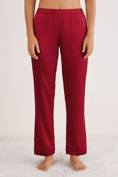 Intimissimi Full Length Silk Pants Woman Red Size S | Intimissimi (US)