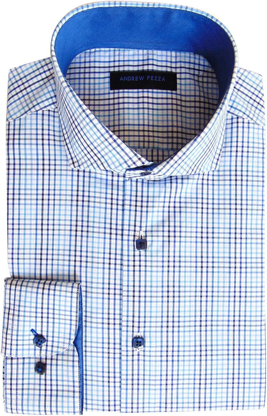 Andrew Fezza Men's Slim Fit Dress Shirt -Available in Many Paterns and Colors | Amazon (US)