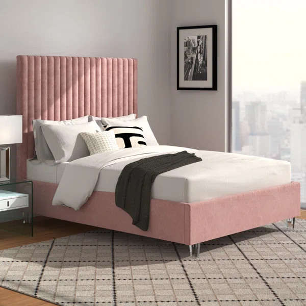 Fuiloro Upholstered Tufted Low Profile Platform Bed | Wayfair Professional