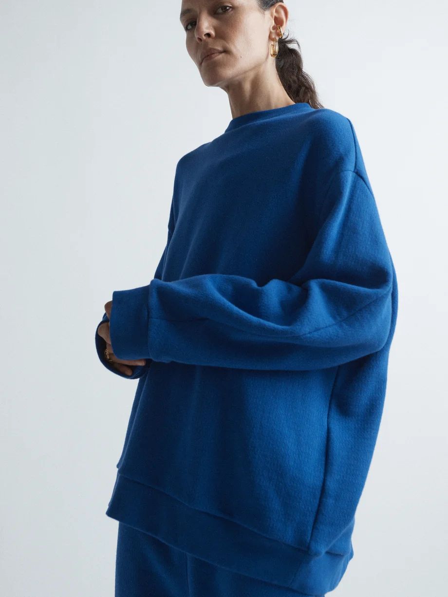 Crew-neck organic cotton sweatshirt | Raey | Matches (UK)