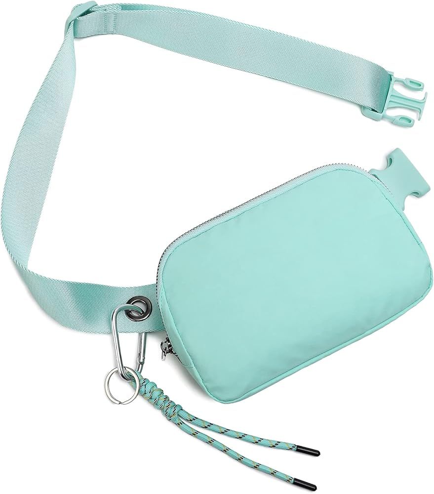WIWODADI Belt Bag for Women Men, Fashion Waist Packs with Adjustable Straps and Keychains Fanny P... | Amazon (US)