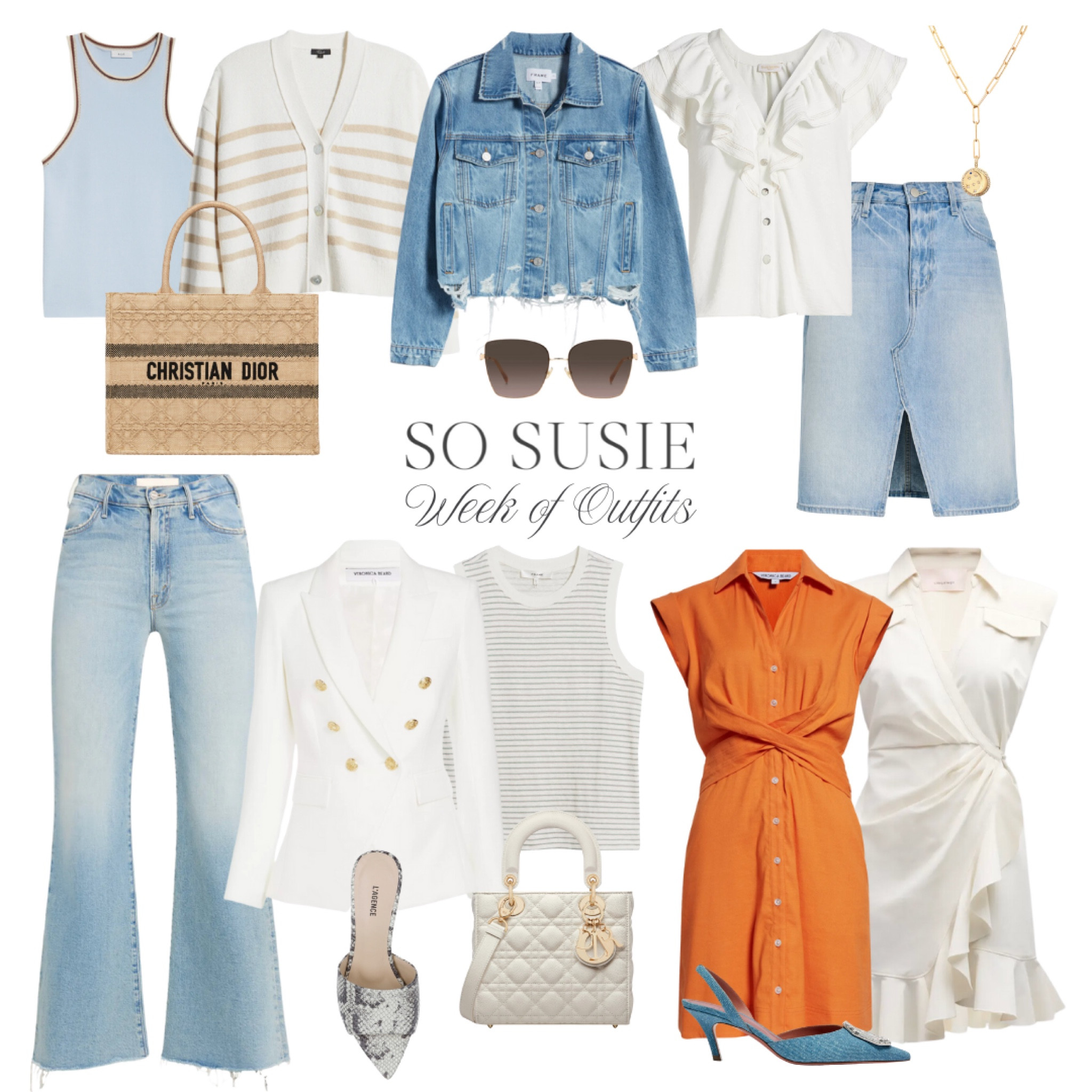 Week of outfits from my recent trip to LA and San Diego! 🧡

Sticking to a color palette is always a great idea when packing for a trip. 

And, it’s an easy way to make sure all your outfits come together.  
This pretty orange @veronicabeard dress caught my eye, and it’s the perfect pop of color against the soft blues and whites

#LTKOver40 #LTKTravel #LTKStyleTip