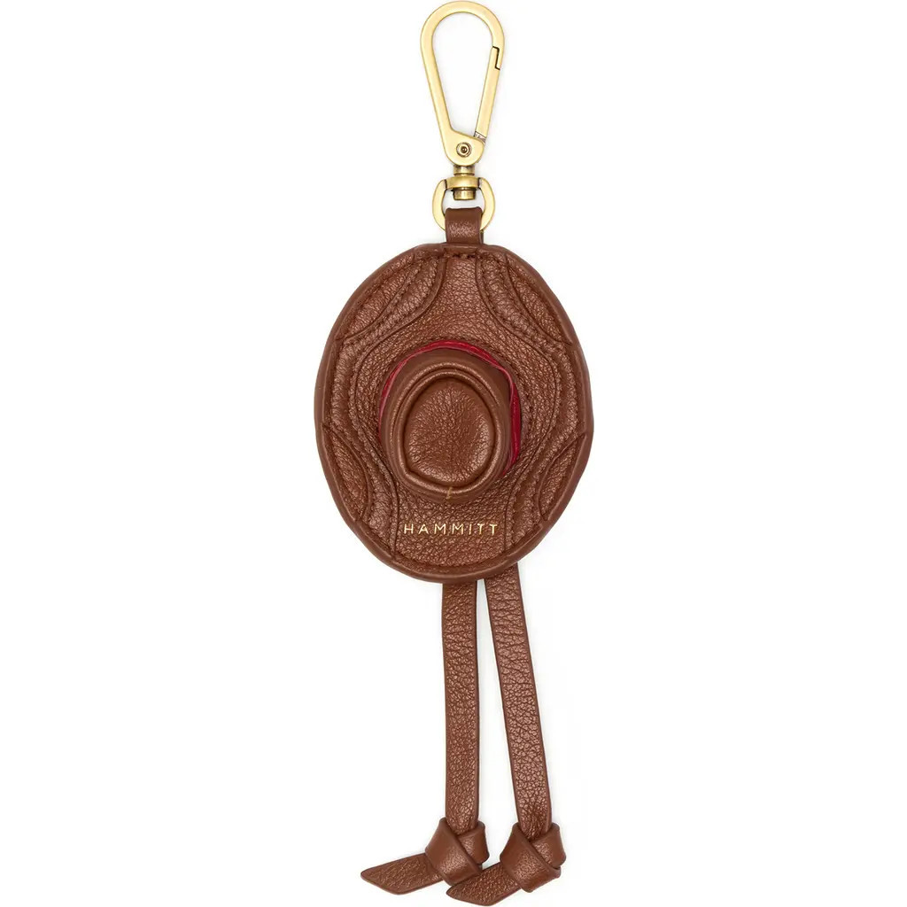 HAMMITT Cowboy Russ Bag Charm in Chocolate Diamond Pebble/gold at Nordstrom | Nordstrom