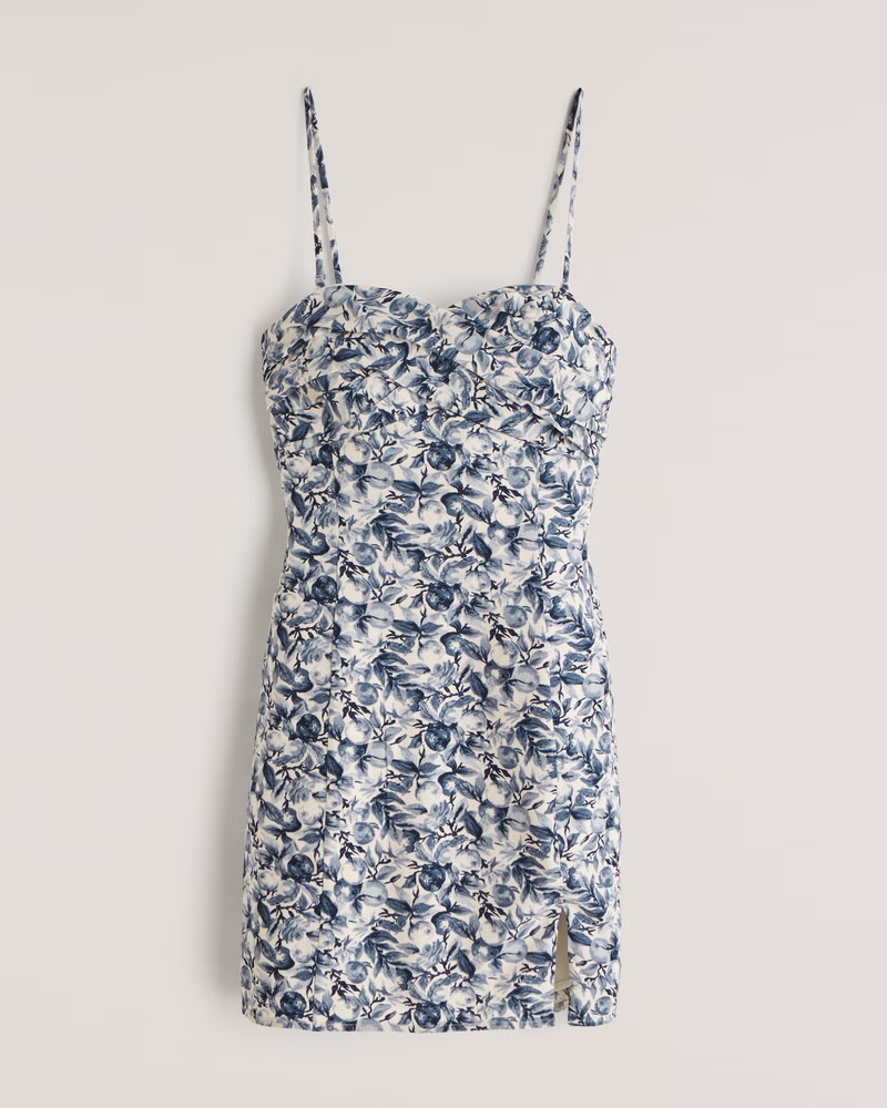 Draped Mini Dress | Abercrombie & Fitch (US)