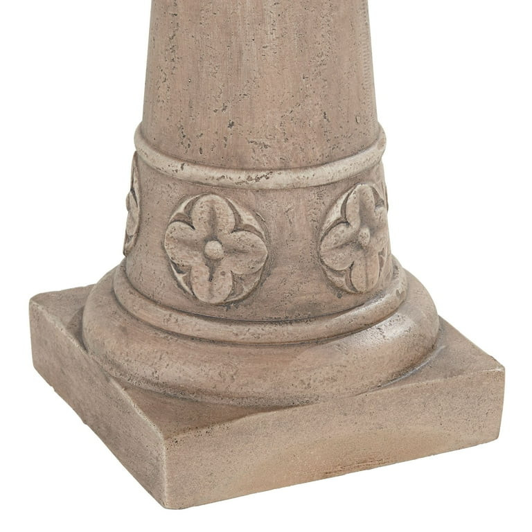 Missy Fleur 20 1/4" High Large Italian Outdoor Decor Cement Floor Fountain Bird Bath Outside Gard... | Walmart (US)