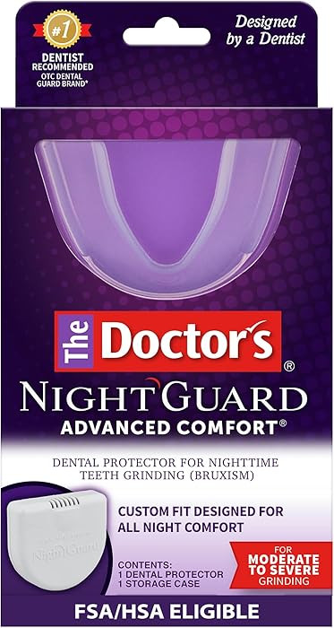 The Doctor’s NightGuard Mouth Guard for Grinding Teeth at Night, Includes Storage Case, Pack of... | Amazon (US)