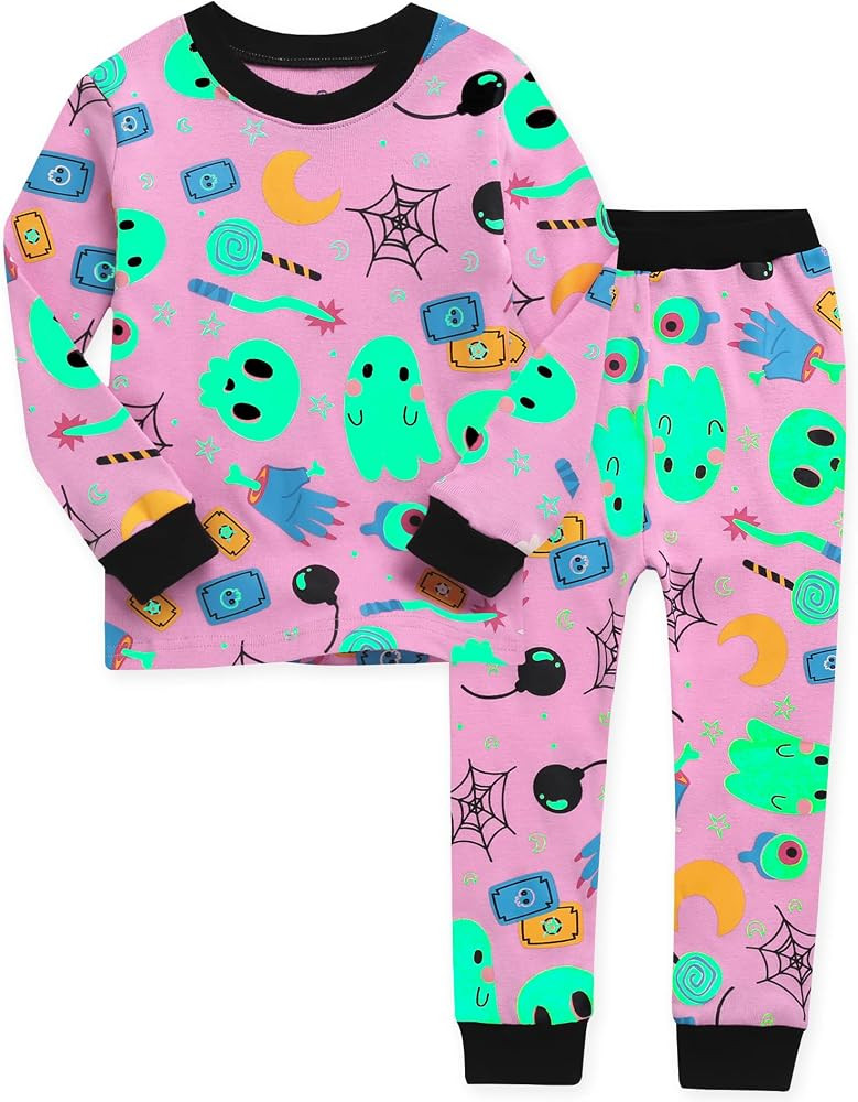 VAENAIT BABY Infant Kids Toddler Boys Girls Halloween Novelty Pajama Set Horror Night Pink S | Amazon (US)