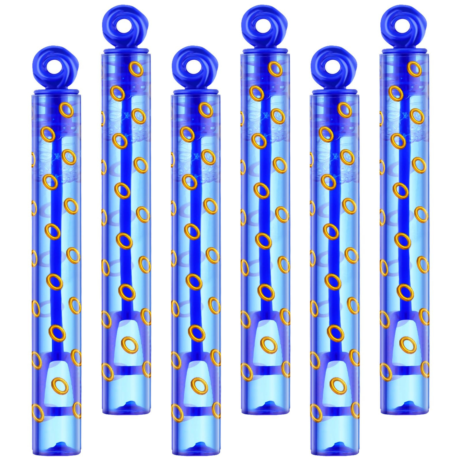20 Pcs Cute Blue with Gold Ring Print Bubble Wands Bubbles Party Favors for Adult Summer Activity Birthday Gifts Prizes Carnival Goody Bag Stuffers Wedding Supplies | Amazon (US)