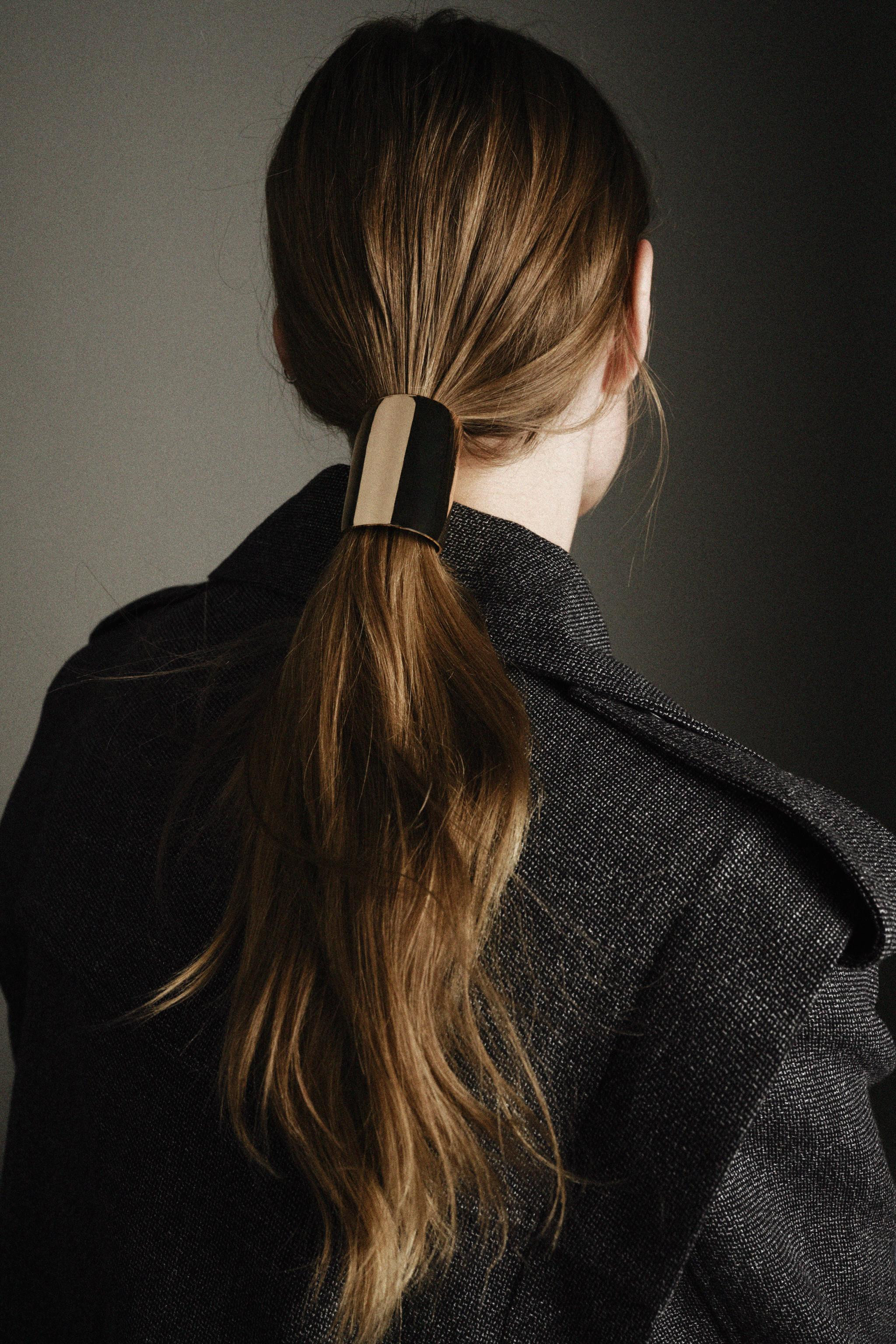 METALLIC TUBULAR SCRUNCHIE | Zara US