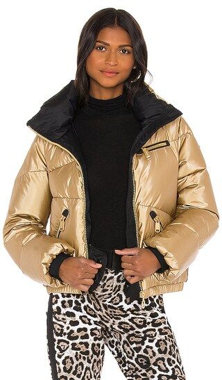 Balloon Jacket in Gold | Revolve Clothing (Global)