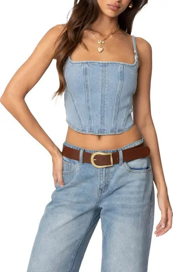 Tennessee Denim Corset Top | Nordstrom