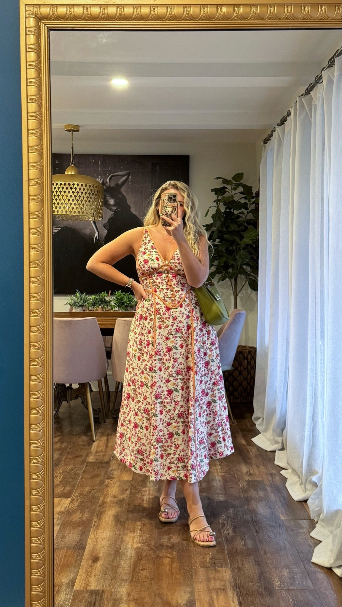  Off white floral dress with corset detail wearing a medium. Late summer, early fall dresses, date night outfits. 

 #LTKootd #LTKSeasonal #LTKMidsize