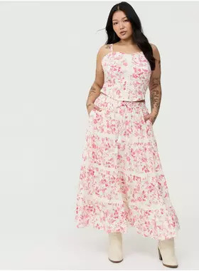 Tiered Maxi Skirt | Torrid (US & Canada)