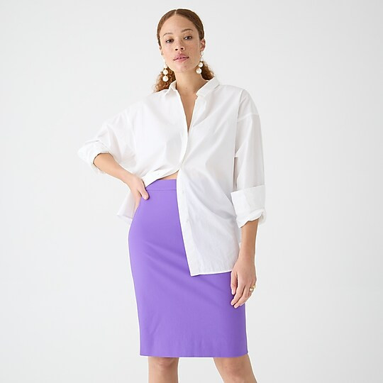 No. 2 Pencil® skirt in bi-stretch cotton | J. Crew US