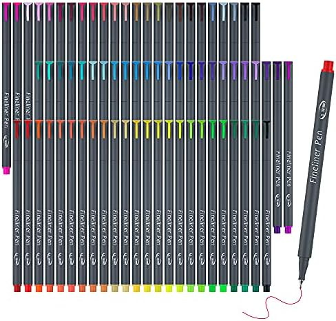 72 Colors Journal Planner Colored Pens, Fineliner Pens for Journaling, Writing Coloring Drawing, Not | Amazon (US)