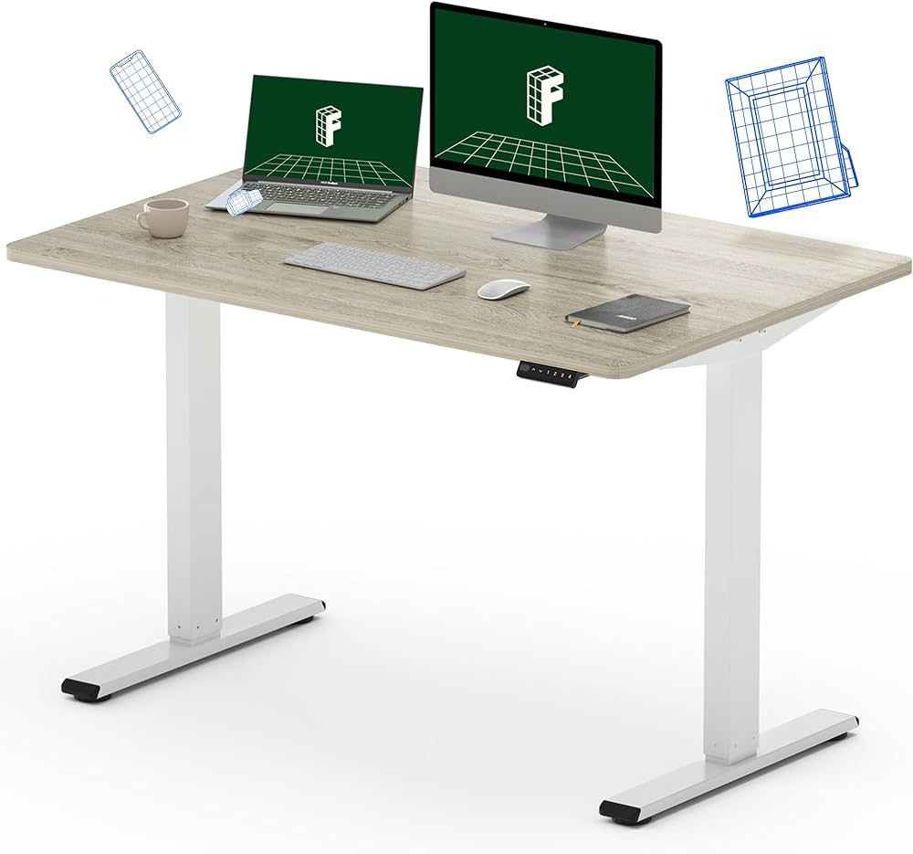 FLEXISPOT EN1 Height Adjustable Standing Desk 48 x 30 Inches Whole-Piece Desk Board Ergonomic Mem... | Amazon (US)