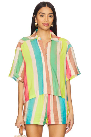 PQ Blake Button Top in Pomelo from Revolve.com | Revolve Clothing (Global)