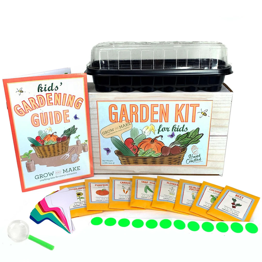DIY Kids Garden GROW KIT! Make & Learn how to Grow Vegetables, Flowers! Children love growing the... | Etsy (US)
