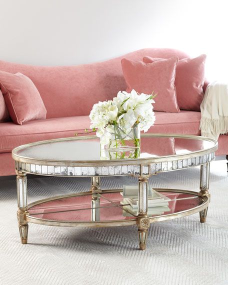 John-Richard Collection Keene Mirrored Coffee Table | Horchow