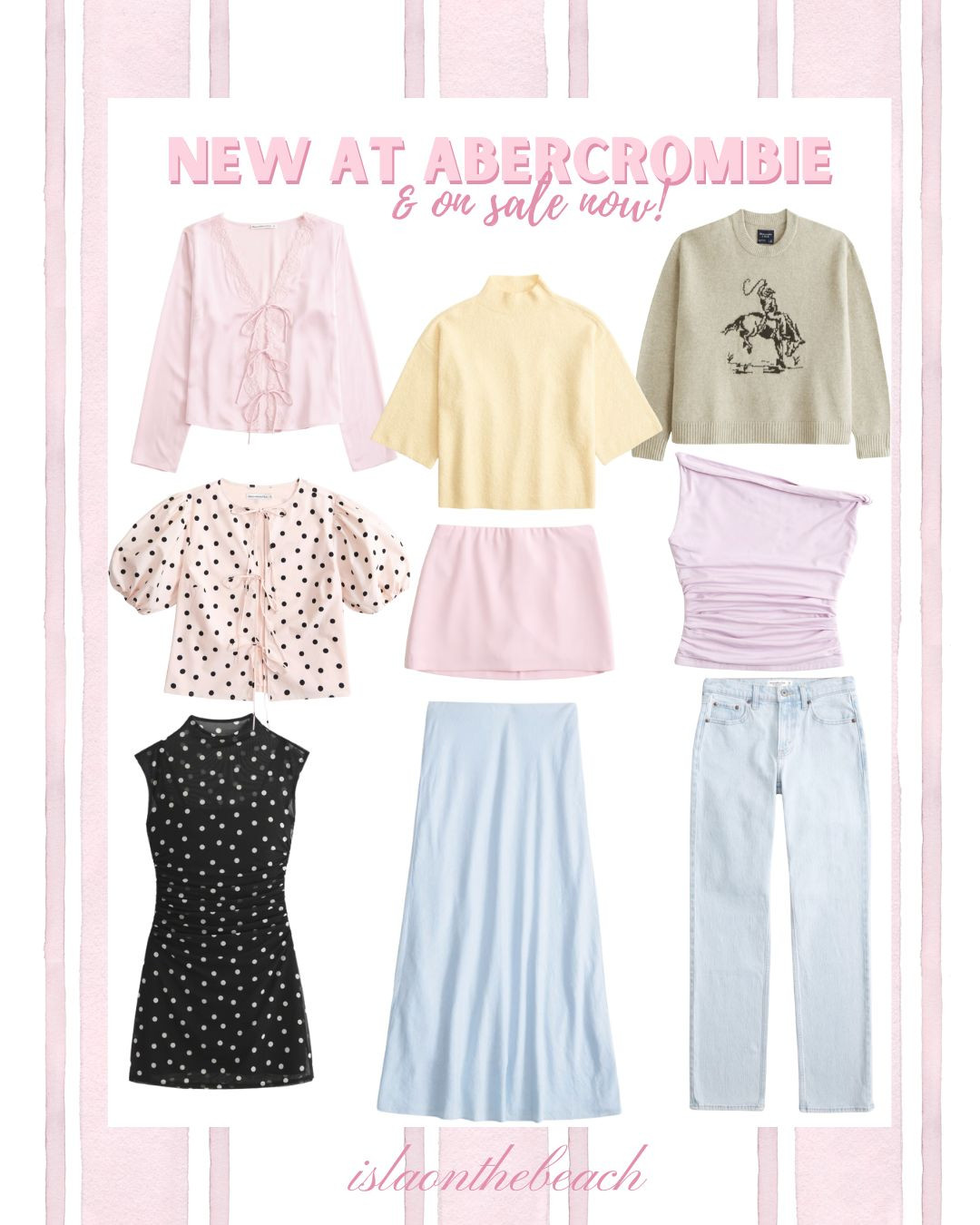 NEW AND ON SALE! My two favorite things! Abercrombie has some super cute spring pieces that are getting me through this cold front. 

 #LTKSeasonal #LTKSaleAlert #LTKFindsUnder100