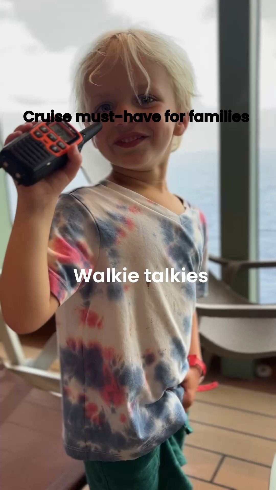 Walkie talkies = cruise parenting hack 🎯

We gave the kids little “missions” to find things, hid surprises with clues over the radio, and even played hide-and-seek across the ship.

It kept them busy, moving, and having so much fun…
especially on those rainy, stuck-inside days.

Truly one of the easiest ways to turn downtime into an adventure.

#LTKmomlife #LTKKids #LTKTravel