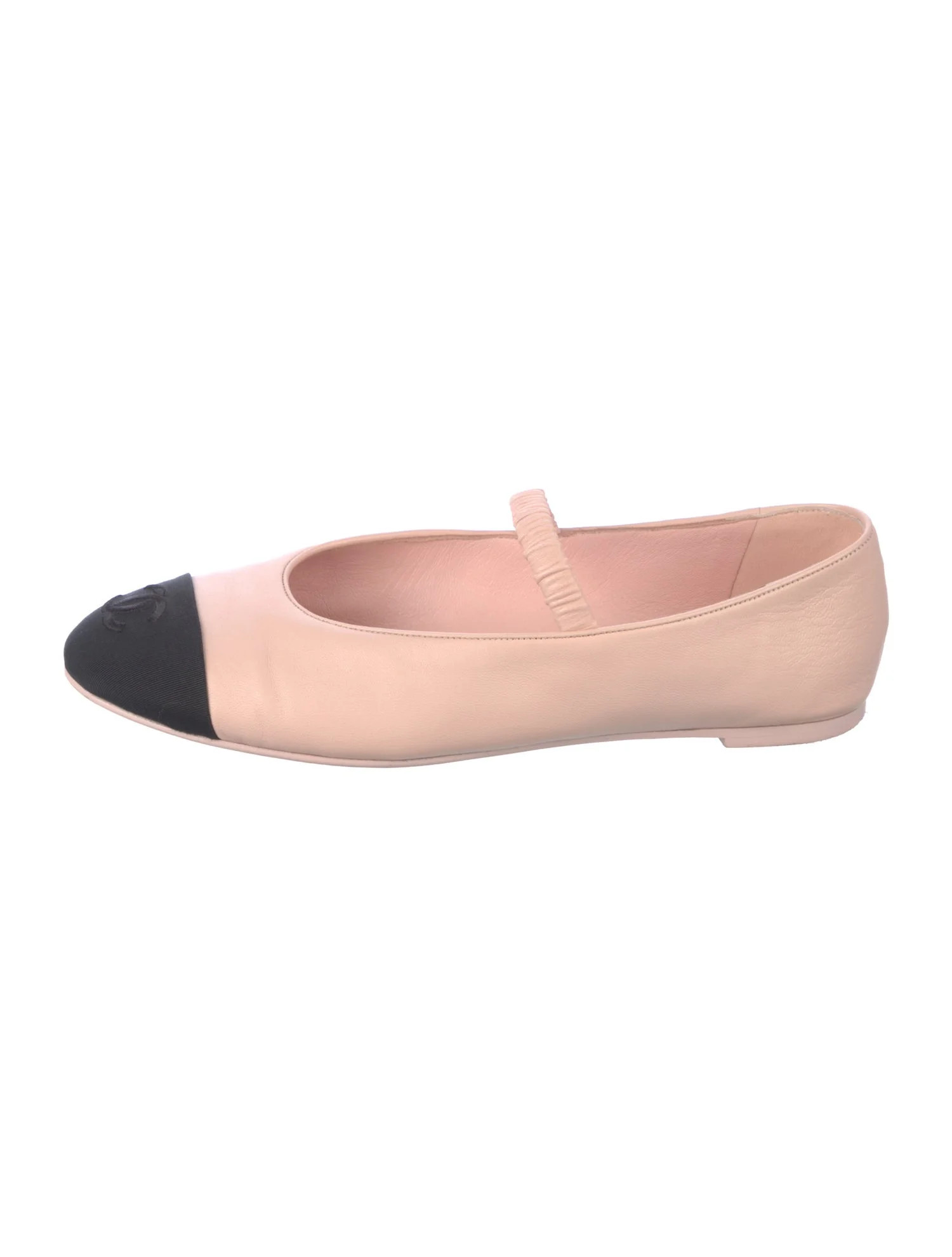 2024 Interlocking CC Logo Ballet Flats | The RealReal