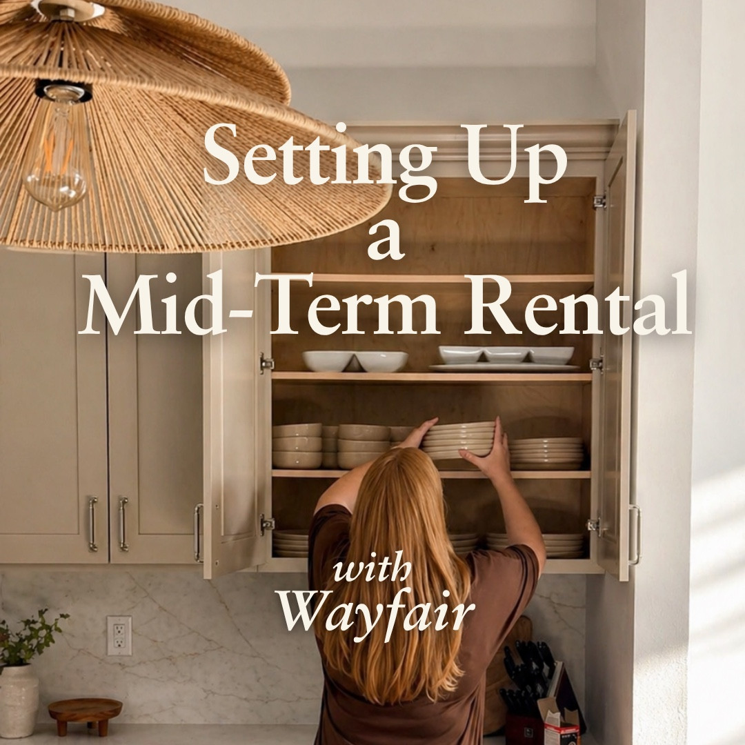 The reveal shots are fun to share, but this is what it actually looks like getting a mid-term rental ready when you have kids in tow. 
It’s a constant pivot between checklists, handing out snacks and building cardboard forts, but we’ve found that the only way to stay on schedule is to have a reliable system. We lean on our @wayfair go-tos that live up to our brand standard - pieces that bridge the gap between high-end design and the durability a guest-ready rental actually needs.

#ad #wayfairpartner #wayfair #shop.ltk 


#LTKdayinmylife #LTKvlog #LTKmomlife