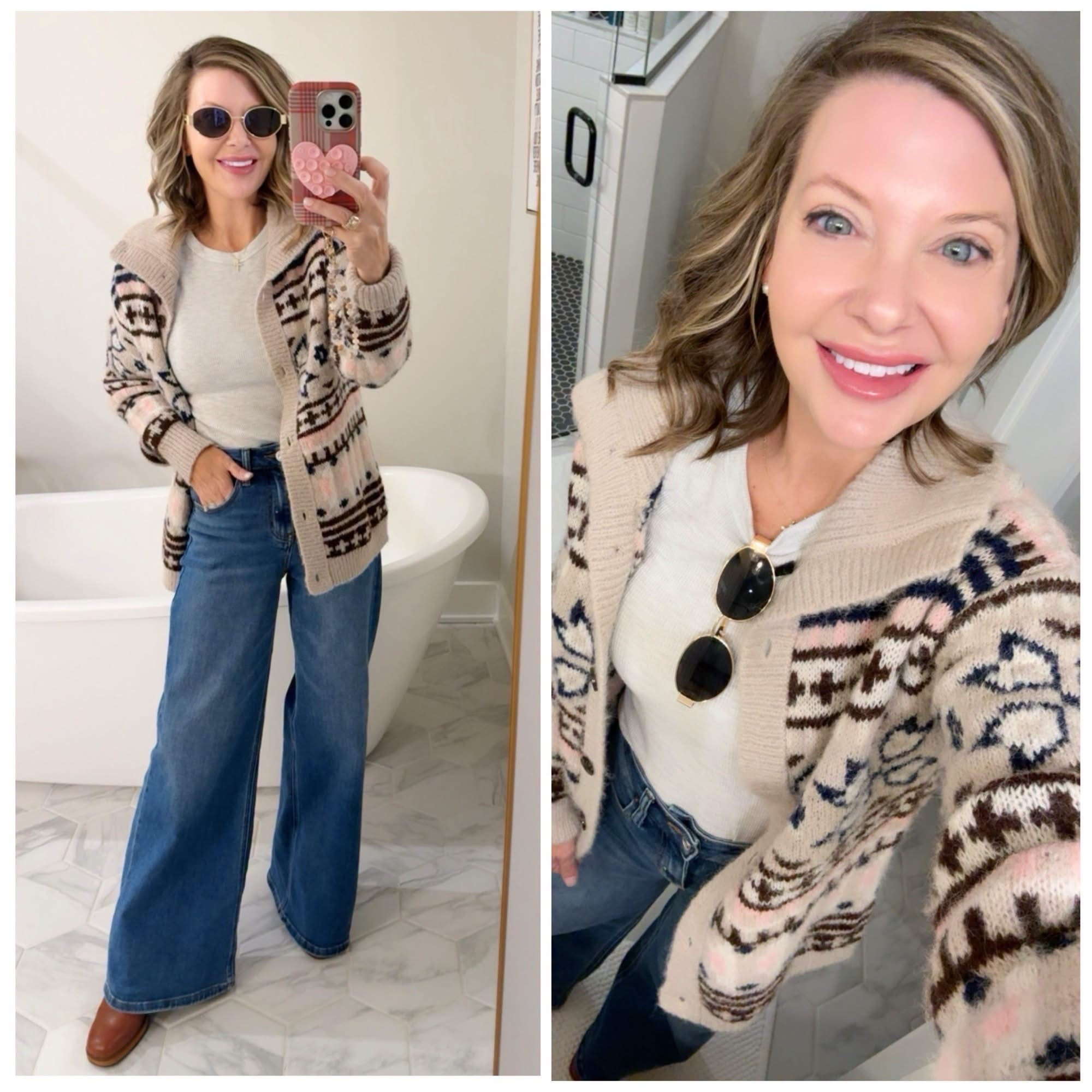 Good Morning! Happy Wednesday,  I wanted to show you these Amazon jeans that I’m dying over right now! Clip the redeemable coupon, they’re super stretchy but are very flattering and elonggggating! I’ve already gotten a ton of compliments on them! Size down! 

Dropping 🔗👇 to shop
