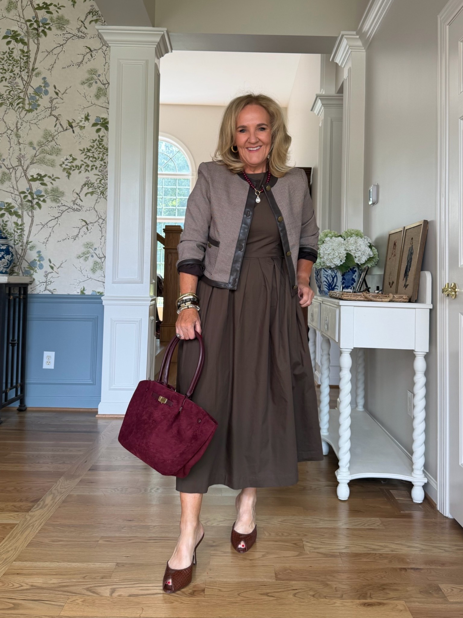 15% off one order at Avara with code NANETTE15 
I wear a size medium in all the tops a size 29 in the jeans with the exception of the rhinestone jeans I did size down to 28.
Dresses size medium 
LOFT jacket size medium petite

Fall dress brown dress chocolate brown 

#LTKOver40 #LTKPetite #LTKootd

#LTKWorkwear