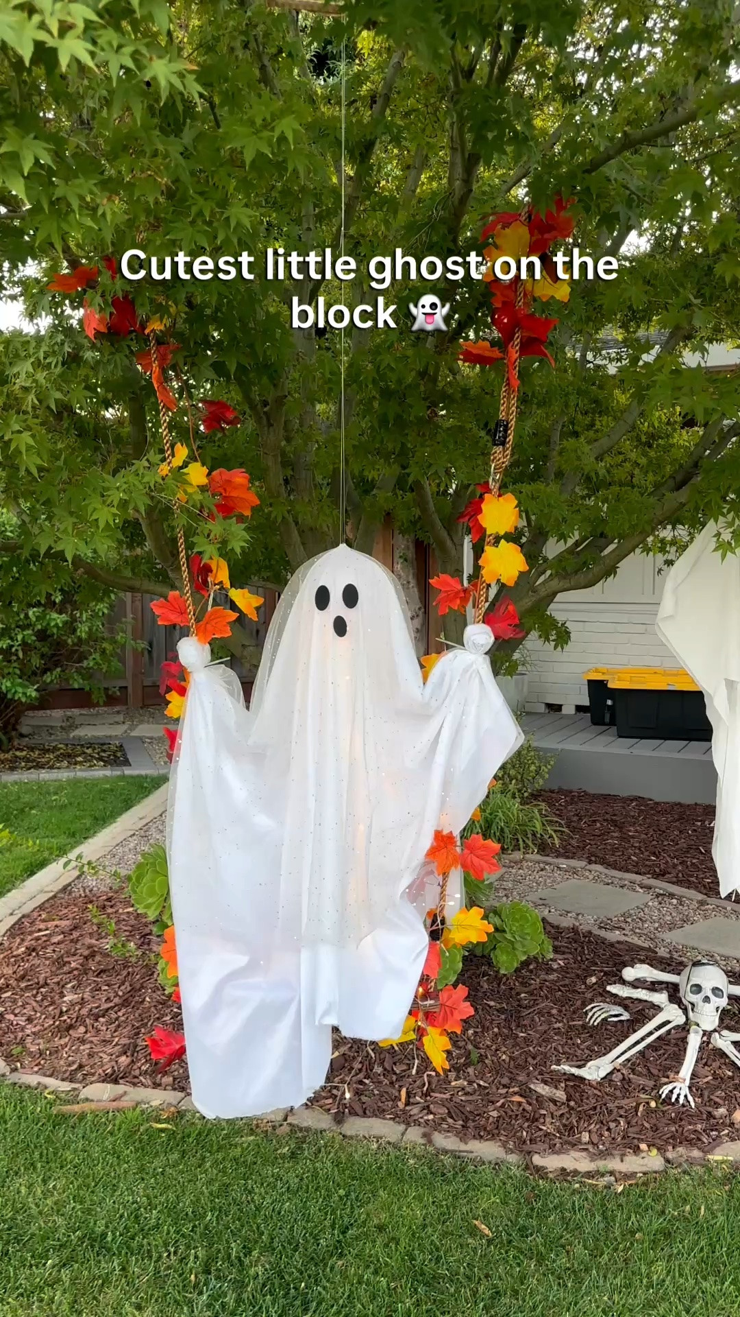 Finally hung up my swinging ghost! 👻 It’s currently on sale right now!