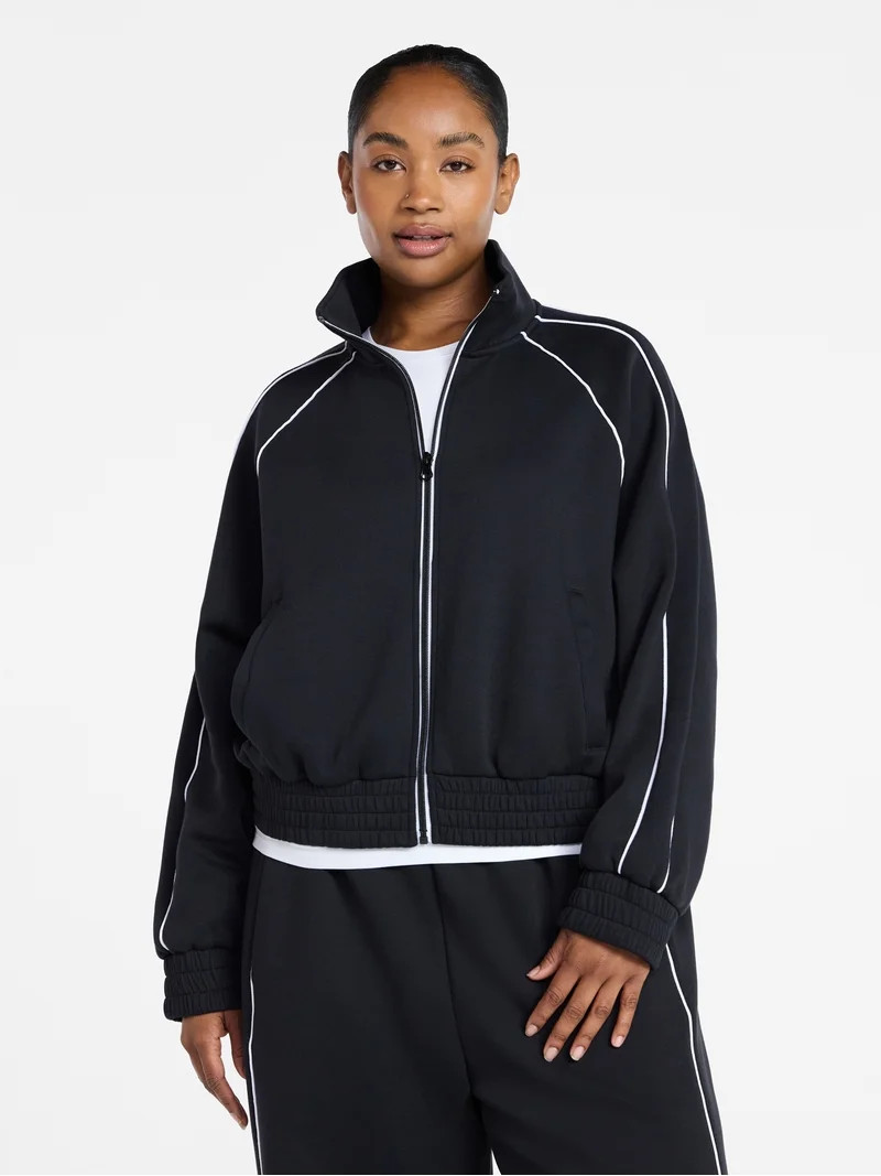 Avia Women's ScubaKnit Track Jacket, Sizes XS-XXXL | Walmart (US)