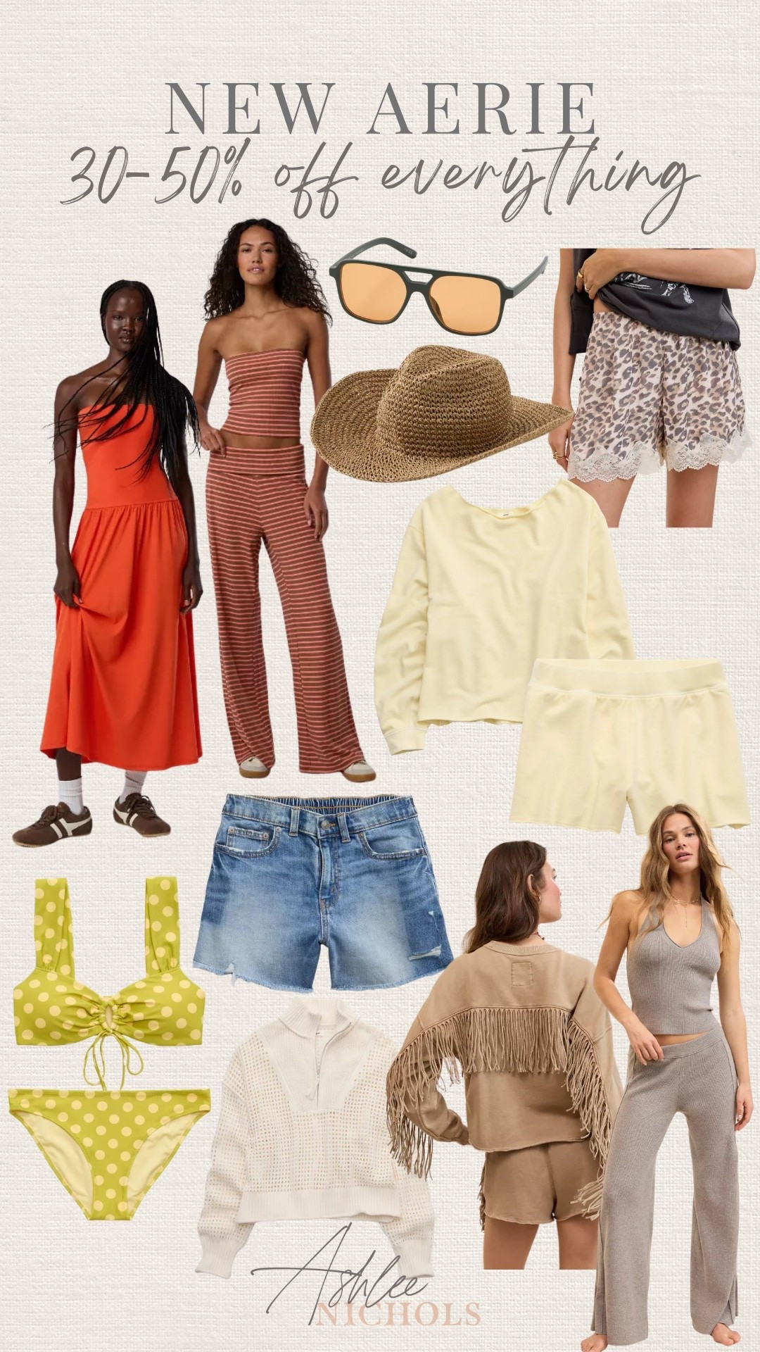 Aerie new arrivals & they’re 30-50% off!

Polka dot swim, matching set, fringe sweatshirt, boxer shorts, spring style

#LTKSaleAlert #LTKSeasonal