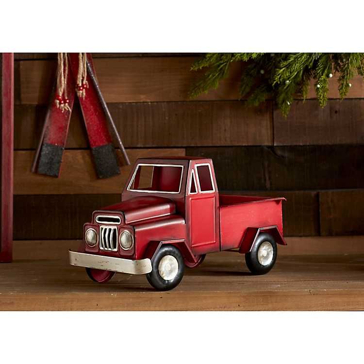 Vintage Red Metal Christmas Truck | Kirkland's Home