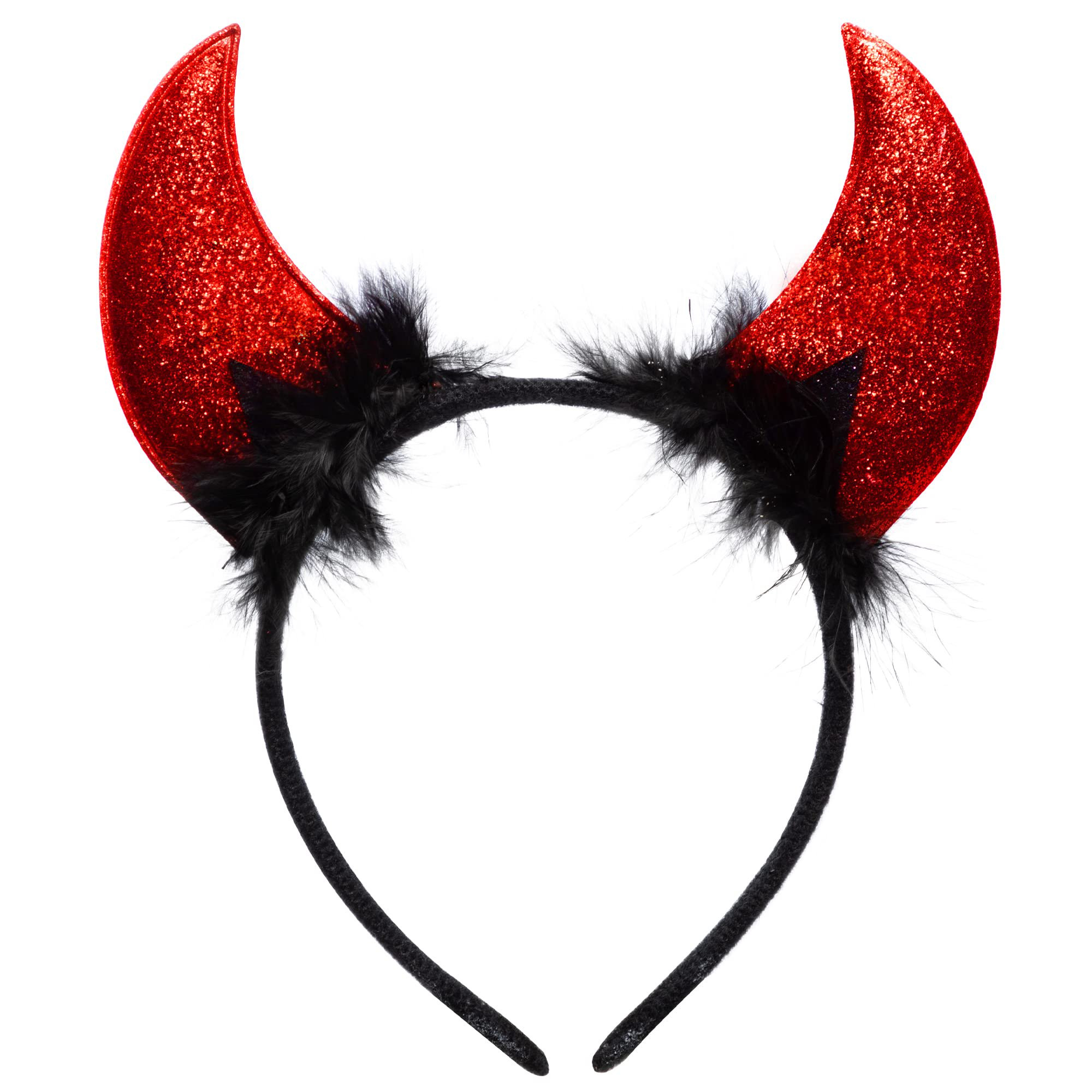 Spooktacular Creations Halloween Devil Horns Headband Demon Horns Headwear Red Devil Horns Red De... | Walmart (US)