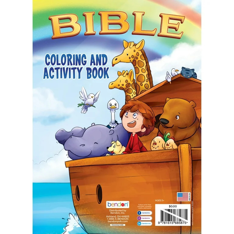Bible 64 Page Coloring and Activity Book, by Bendon, Paperback | Walmart (US)