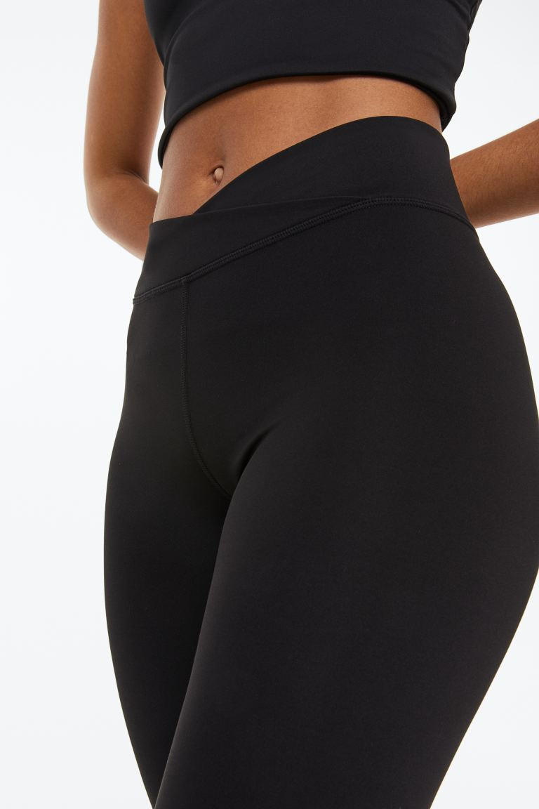 Wrapover-waist sports tights | H&M (UK, MY, IN, SG, PH, TW, HK)