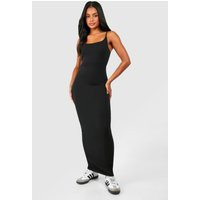 Womens Premium Super Soft Strappy Bodycon Maxi Dress - Black - 10 | boohoo (US & Canada)
