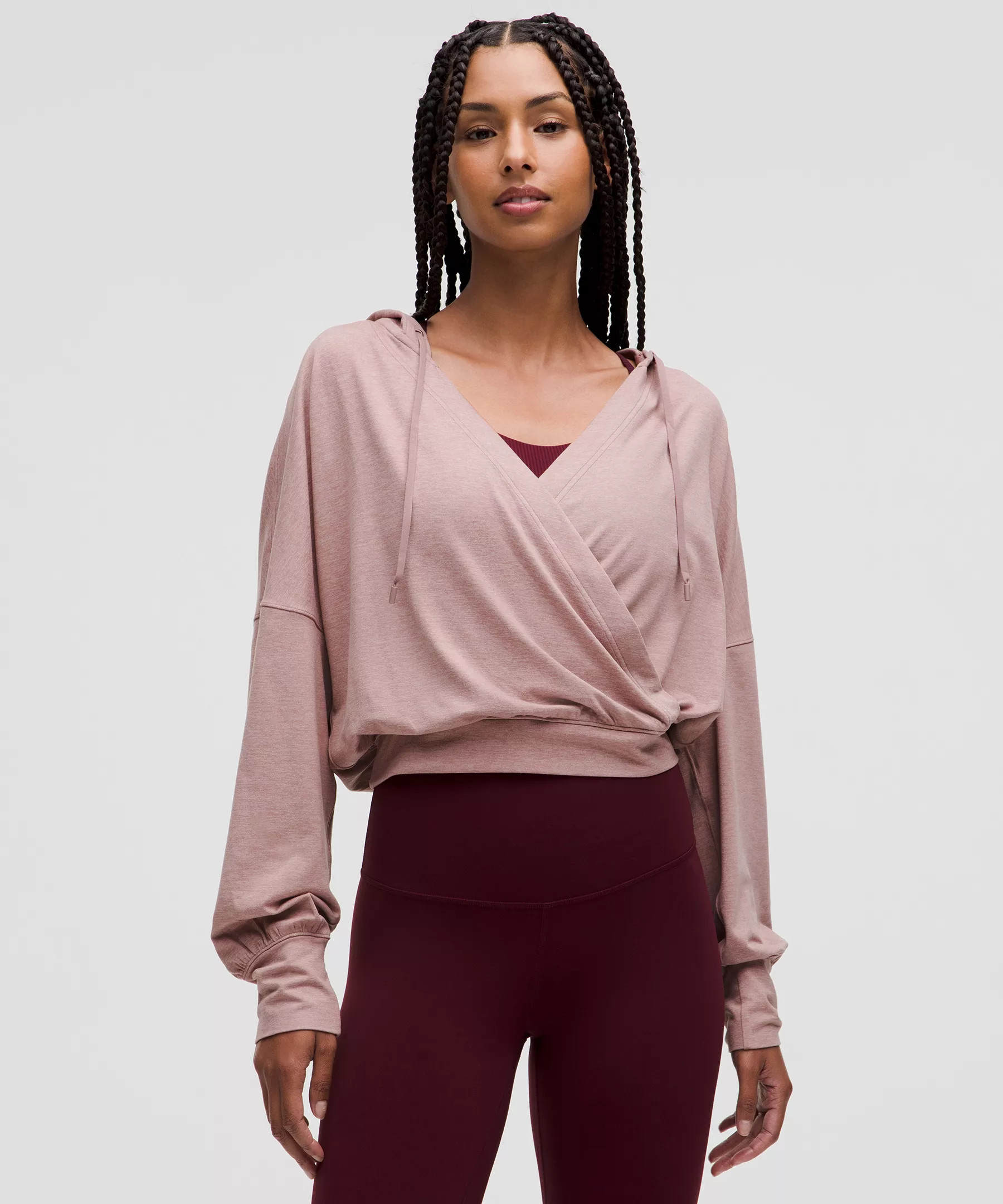 Soft Jersey Relaxed Wrap-Front Hoodie | Lululemon (US)
