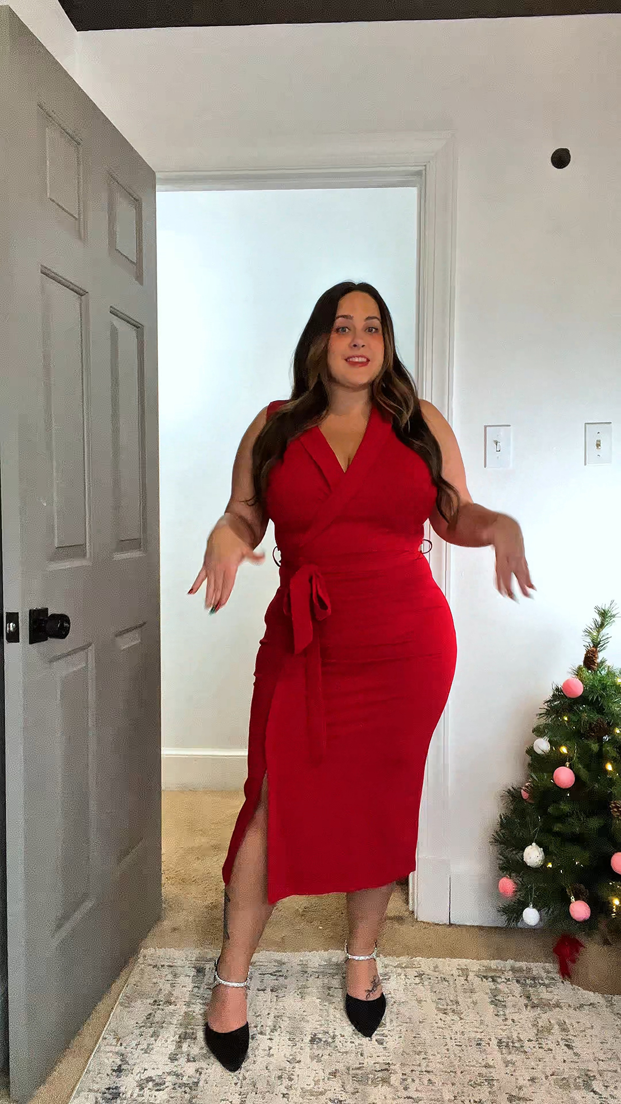 Dress shown in size 14! Stretchy fit, I didn’t even need the zipper 



#LTKHoliday #LTKSaleAlert #LTKStyleTip