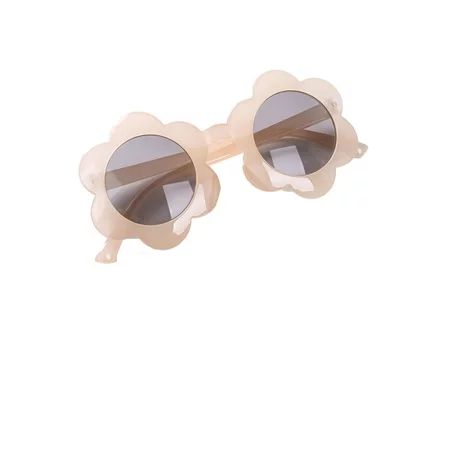 Eyicmarn Baby Girls Flower Sunglass Frame Sunglasses UV400 Infant Outdoor Glasses Yellow | Walmart (US)