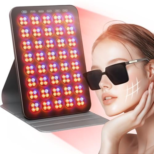 INTEO Red Light Therapy for Face and Body, Portable Red Light Therapy with Protective Goggles, 850nm Infrared Red Light Therapy with 6 Modes | Amazon (US)