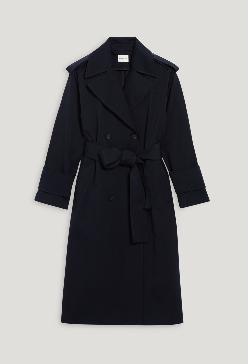 Langer, marineblauer Trenchcoat | Claudie DE | Claudie Pierlot (FR, DE, ES, UK)