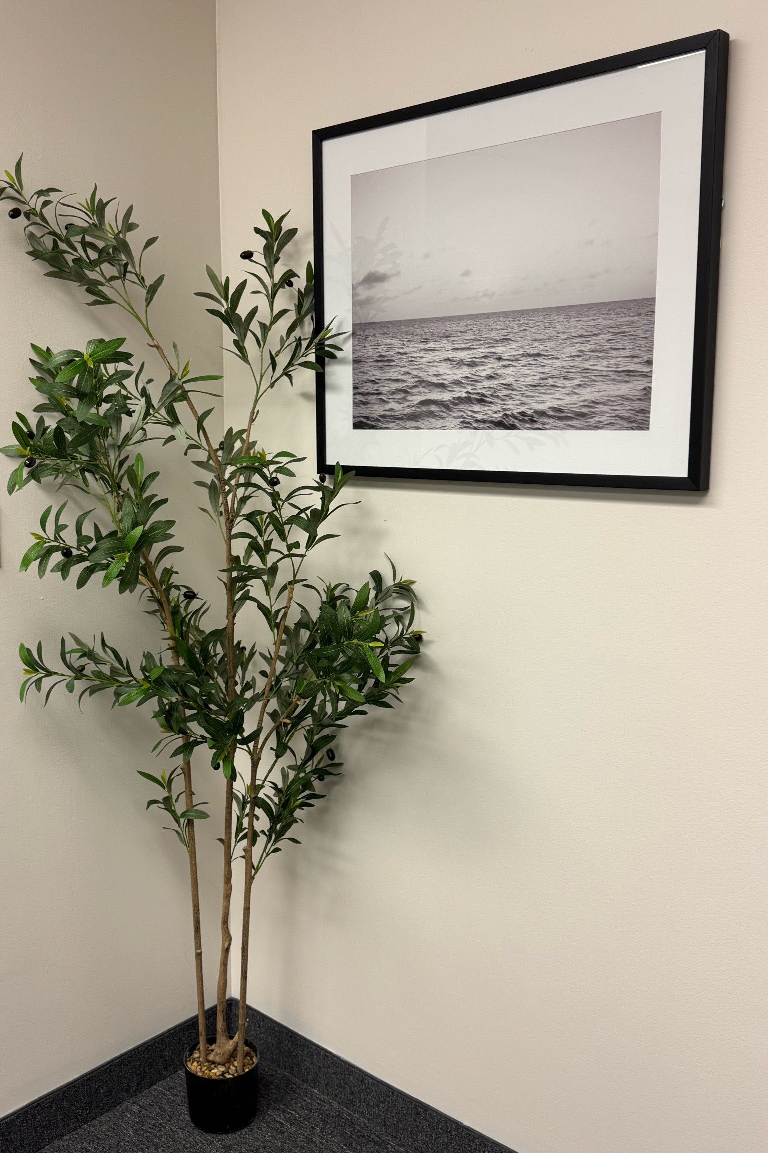 Office corner, olive tree, wall art, lake art, office ideas

#LTKHome #LTKU #LTKSaleAlert