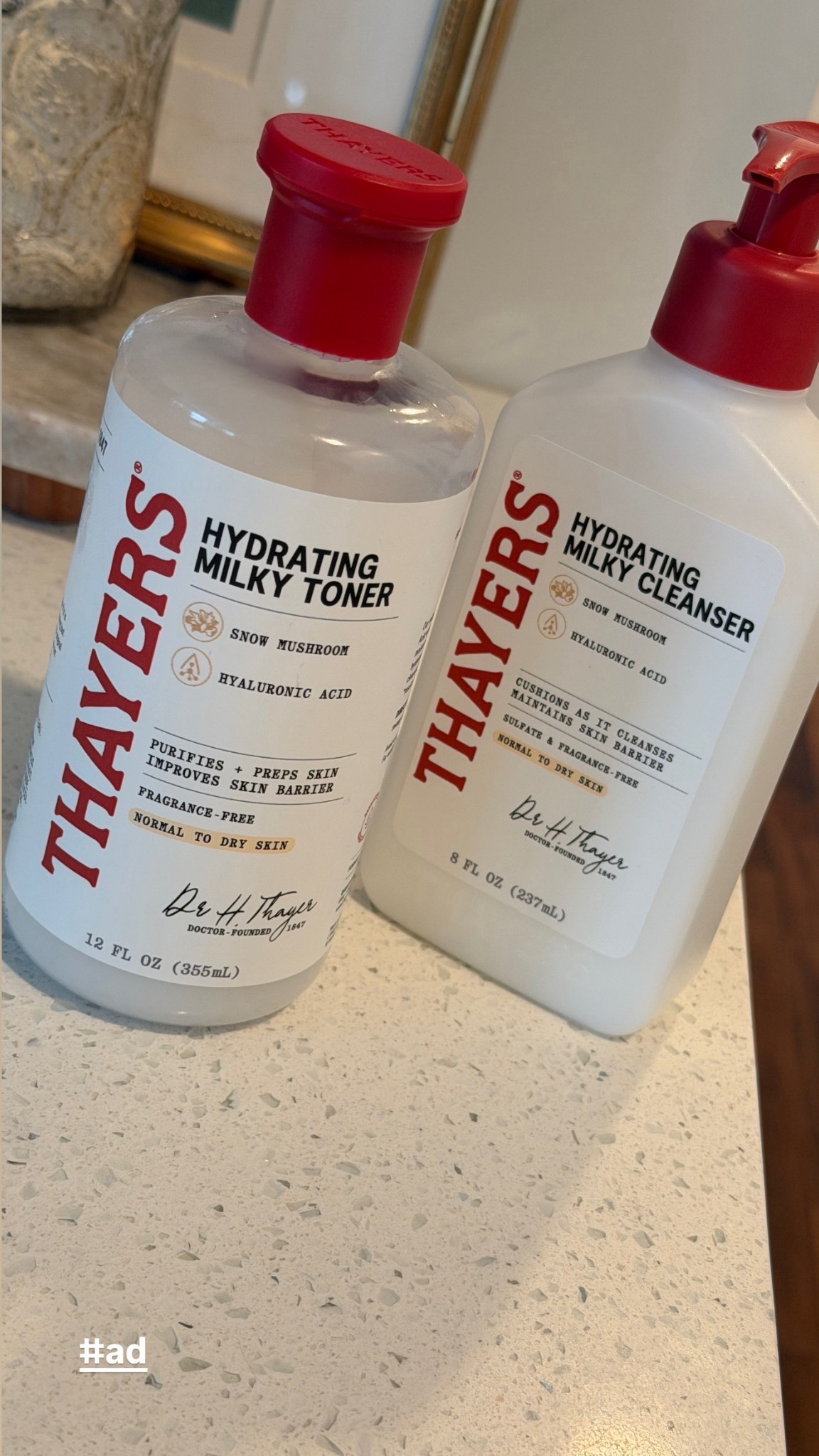 #Ad Nothing feels better than an everything shower after a sweaty workout and two non-negotiable products are my @thayers milky cleanser and milky toner for fresh skin that’s full of hydration! You can grab both of these at @target #ThayersPartner #targetstyle #target #TargetPartner @thayers @Target @shop.ltk #liketkit 