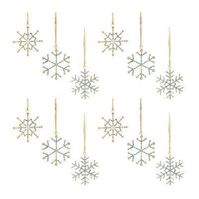 Jeweled Metal Snowflake Ornament | Wayfair North America