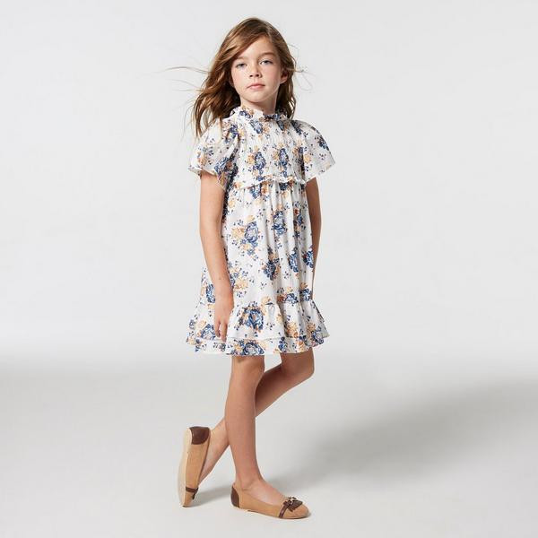 Floral Smocked Flutter Sleeve Dress | Janie and Jack