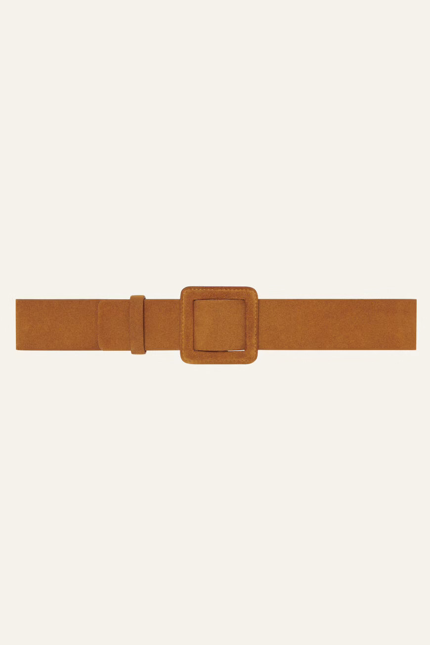 BETTY suede square buckle belt | ba&sh(US)